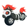 Halloween Black Ponycycle