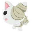 Halloween White Mummy Cat