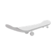Neon White Skateboard