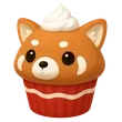 Red Panda Cupcake Chew Toy uncommon