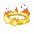 Ring of Fire Throwing Disc rare
