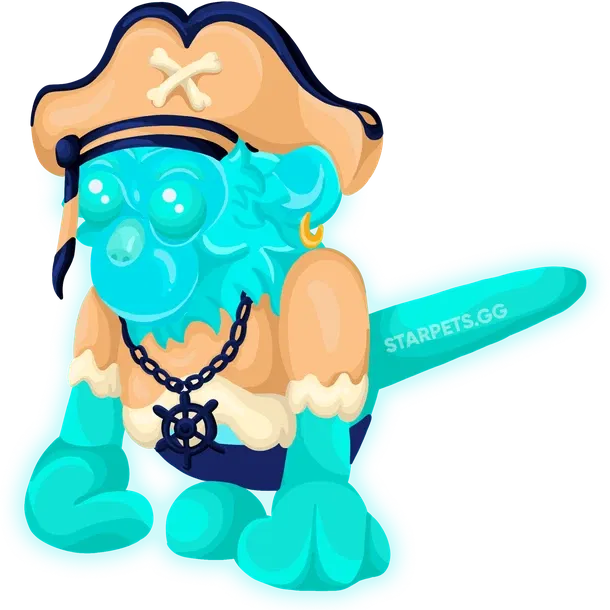 Pirate Ghost Capuchin Monkey legendary, Adopt me