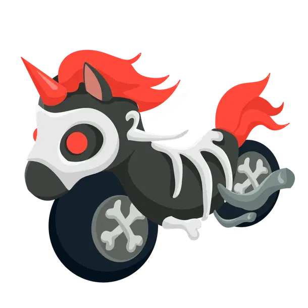 Halloween Black Ponycycle legendary, Adopt me