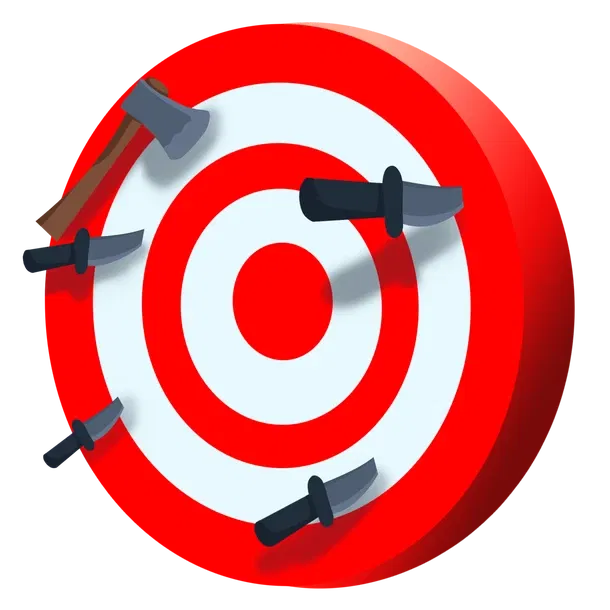 Throwing Knife Target rare, Adopt me