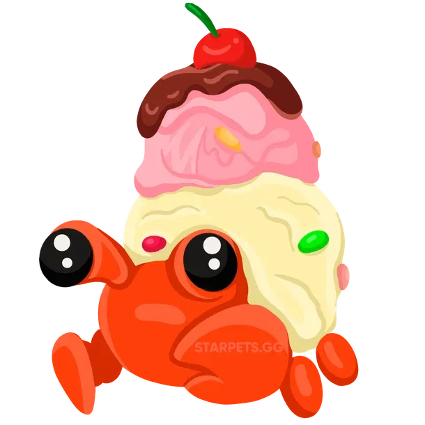 Ice Cream Hermit Crab ultra_rare, Adopt me