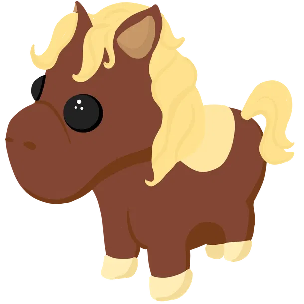 Shetland Pony Dark Brown rare, Adopt me