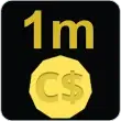 1.000.000 (1m) c$