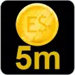 5.000.000 (5m) e$