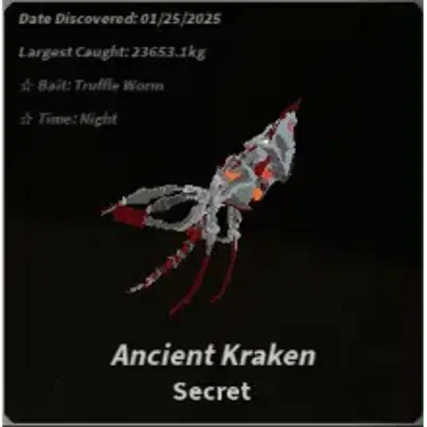 Ancient kraken mythic, Fisch