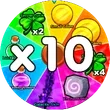 Wheel spins (x10)