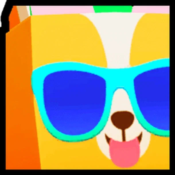 Huge Party Crown Corgi exclusive, Pet Simulator 99
